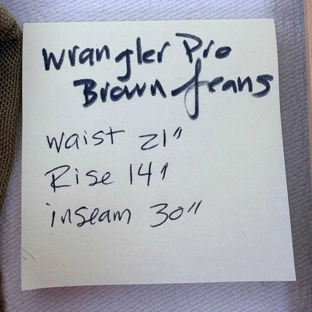 Wrangler Pro Gear Mens 42x30 Brown Brush Hunting Canvas Overlay Workwear Pants